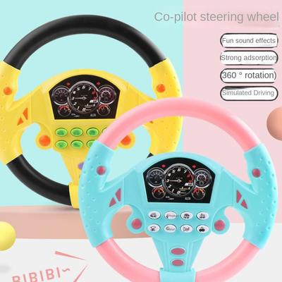 360° Drehung Beifahrer Musiklenkrad Montessori Fahrsimulation Auto Spielzeug Kinderspielzeug