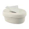 Simple Japanese-style Cotton Rope Woven Tissue Box Food Storage Box Creative Desktop Storage Box Pumping Paper Box Hand-washed