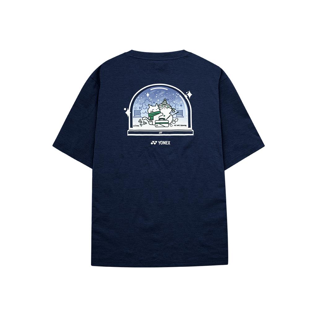 YONEX 253Ts036U Midnight Unisex Winter Season Graphic Short Sleeve T-Shirt