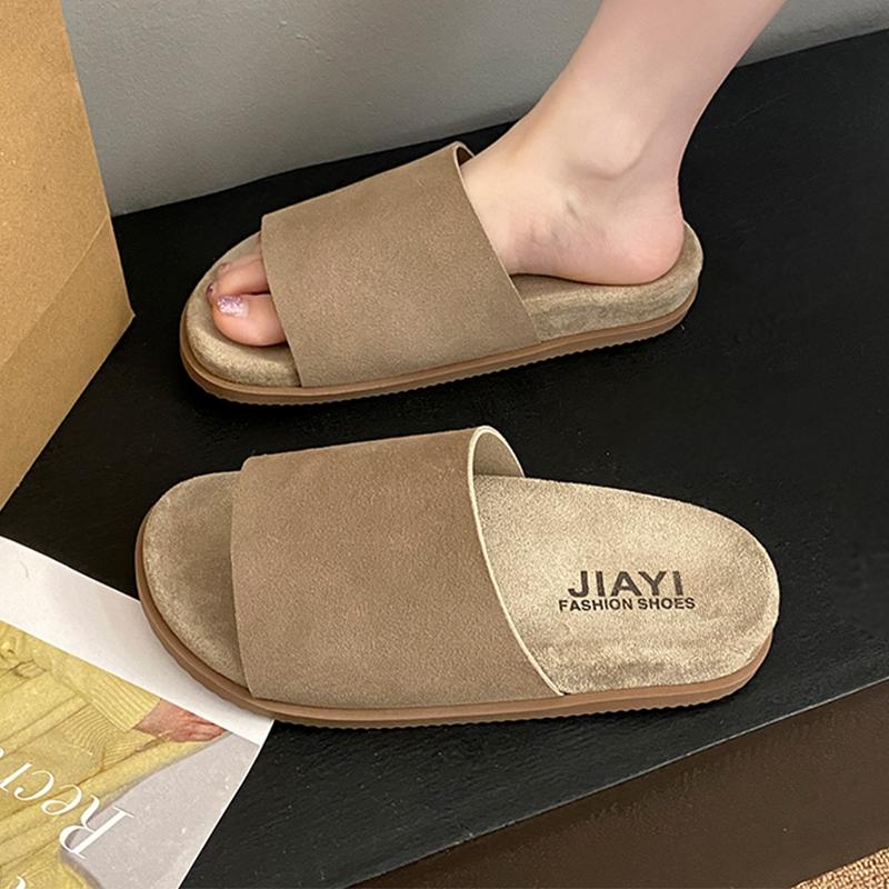 

Модные леопардовые женские тапочки-балетки, модная удобная обувь, повседневные летние сандалии, новые шлепанцы для ходьбы 2025, пляжные шлепанцы Mujer Zapatos 40