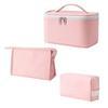 (BAG)Makeup Bag Cosmetic Bag For Women Travel Make Up Bag Sets for Girl 3 PCS  Large Makeup Bag