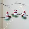 1Pcs Christmas Tree Accessories Cute Animal White Bird Christmas Pendant Home Decoration Office Home Garden Decor Friend Gift