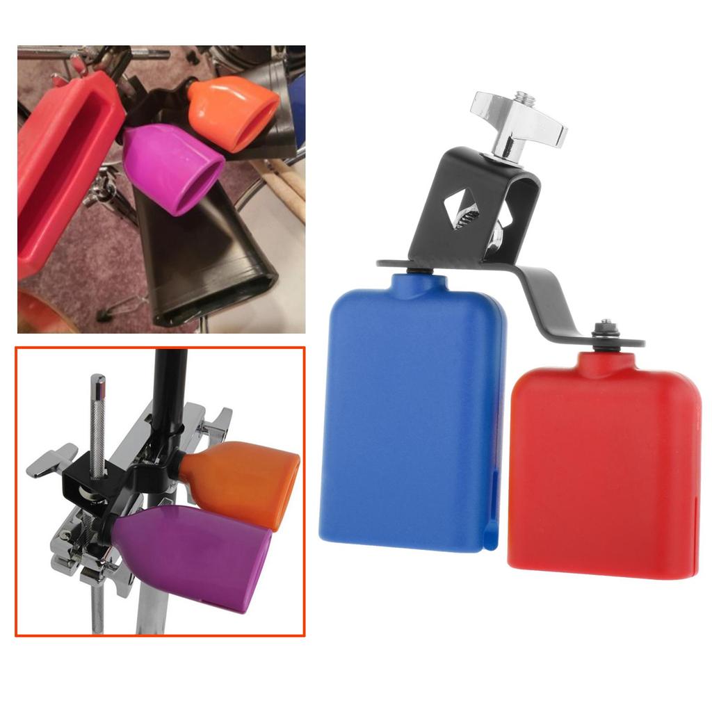 Sound Knocker Drum Part Musical Instrument Cowbell Double Mounted Accessories