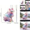Charming Colorful Fox Acrylic Car Interior Mirror Decor Keychain And Backpack Charm