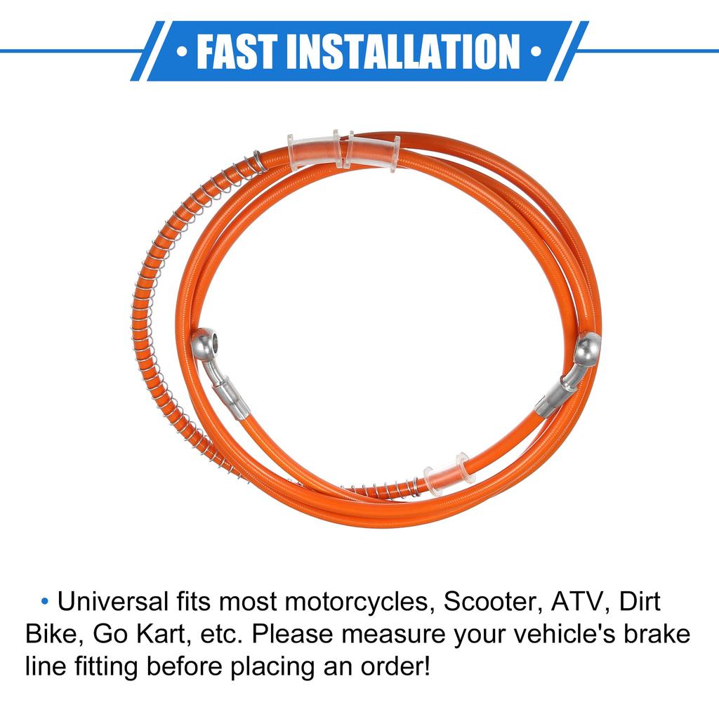 VekAuto Bike Brake Hose Clutch Hose Oil Hose with Spring