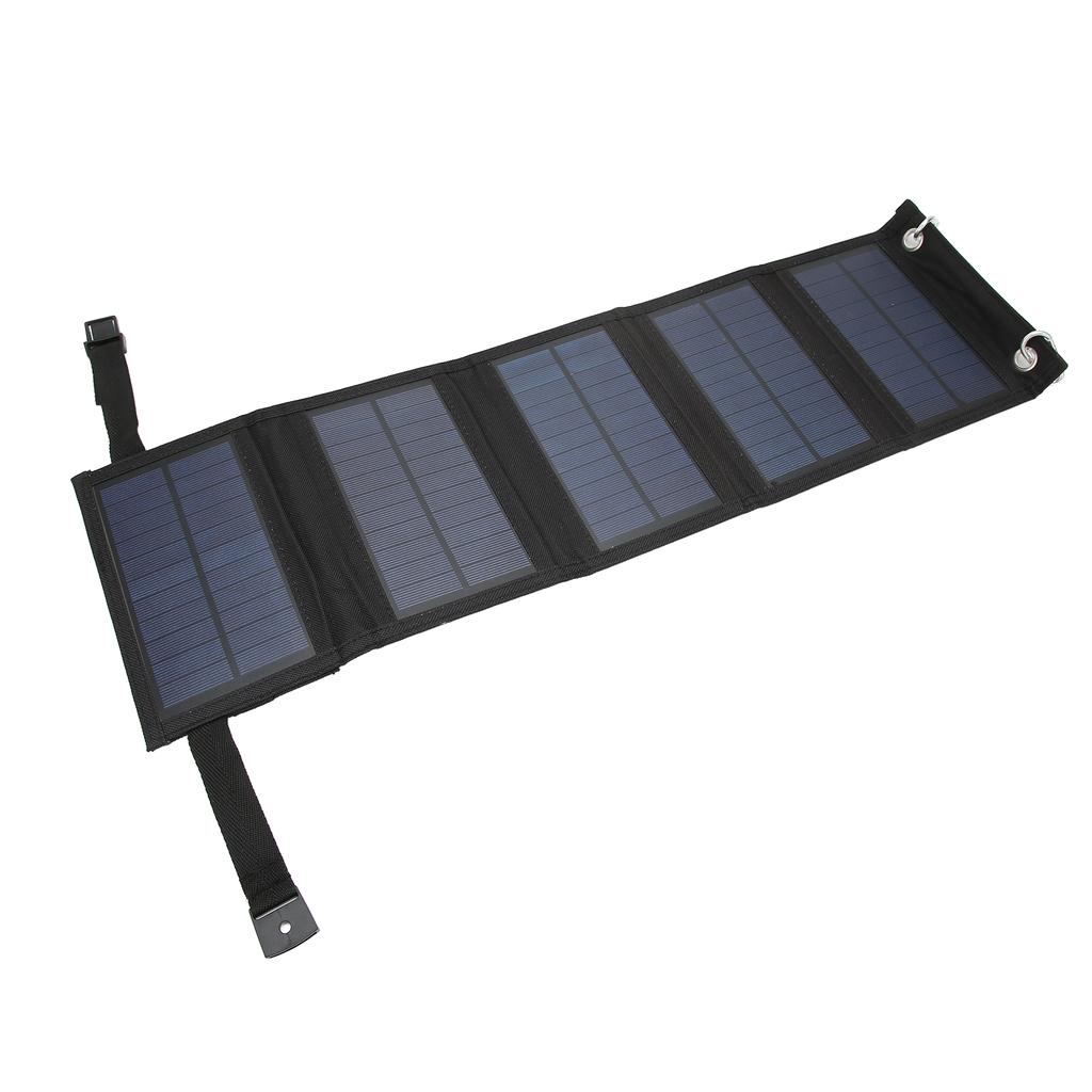 10W 5 Fold Solar Panels High Conversion Efficiency Portable Polysilicon Power Source with USB