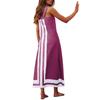 Women's Fashion Sleeveless Colorblocked Shoulder Strap Dresses