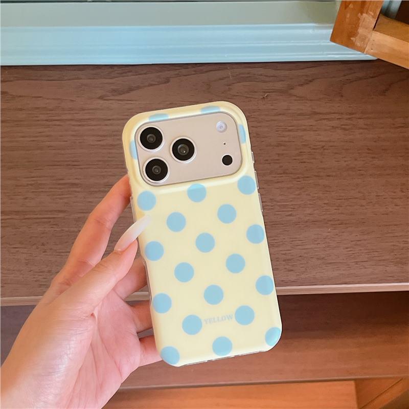Polyamine Polka Dot iPhone 17 Pro Max Protective Case - Drop-proof, Stylish, and Compatible with 16/17 Pro Models.