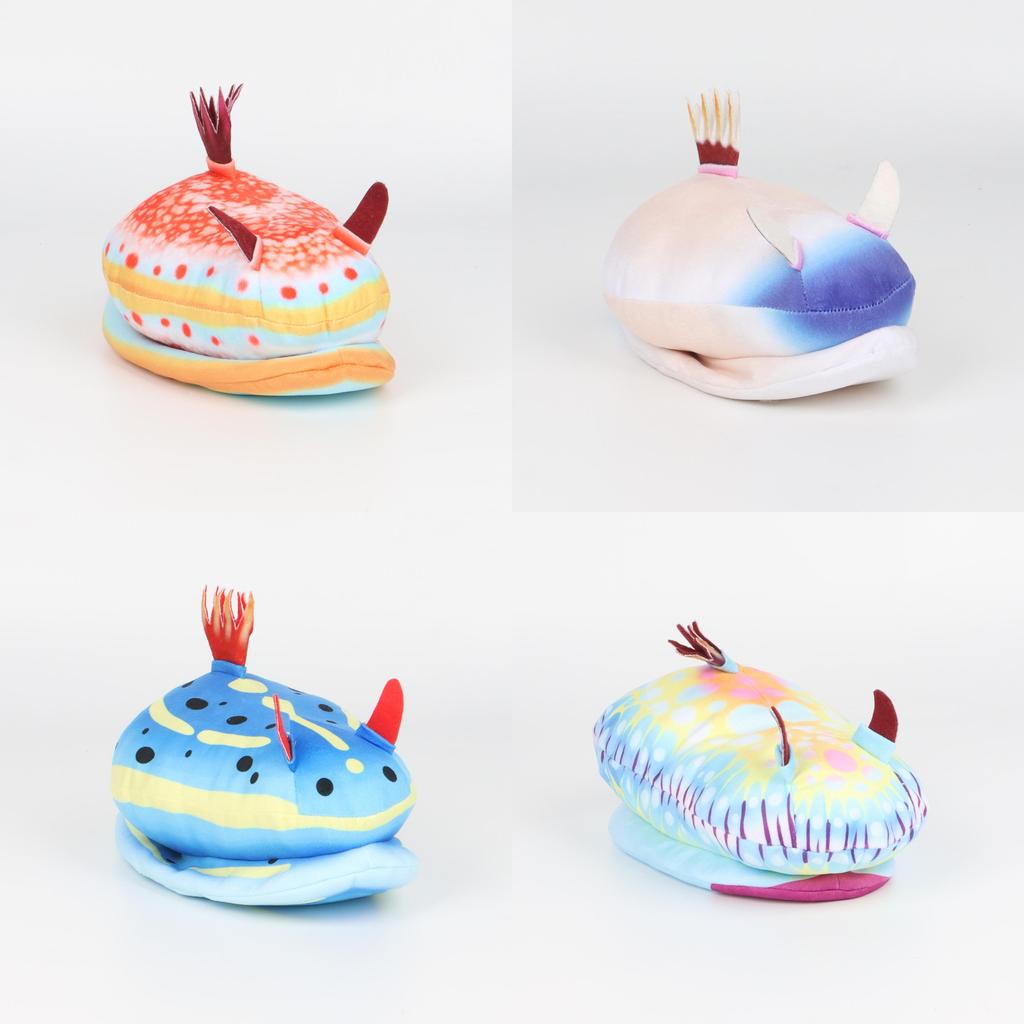 Sea Slug Nudibranch Plush Toy With Short Pile Fabric For Kids And Collectors