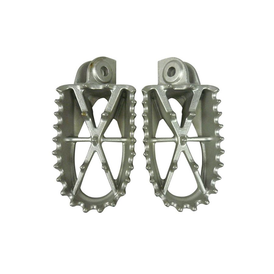 1Pair Motorcycle Bike Off-road 304 Stainless Steel Foot Peg Forefoot Pedals 8MM