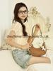 Versatile Retro Woven Straw Handbag with Metal Chain