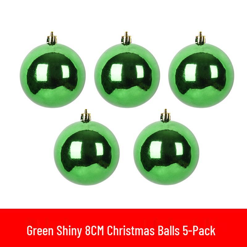 6-30cm Christmas Ornaments: Shiny, Matte & Glitter Balls In Gold, Silver, Red & Green - Plastic Tree Decorations