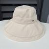 Solid color large brim sun protection hat women's summer sunshade bucket hat UV protection foldable versatile sun hat