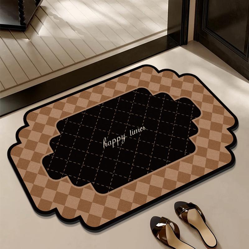 

Medieval Style Diatom Mud Floor Mat, Bathroom Water-Absorbing Quick-Drying Non-Slip Floor Mat, Bathroom Door Dirt-Resistant And Easy-To-Take-Care 40 * 60Cm (diatom mud)