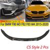 CS Style for BMW F80 M3 F82 F83 M4 2015-2020 Refit Front Bumper Spoiler Lip Chin Splitter Blade Shovel Skirt Board Body Kits