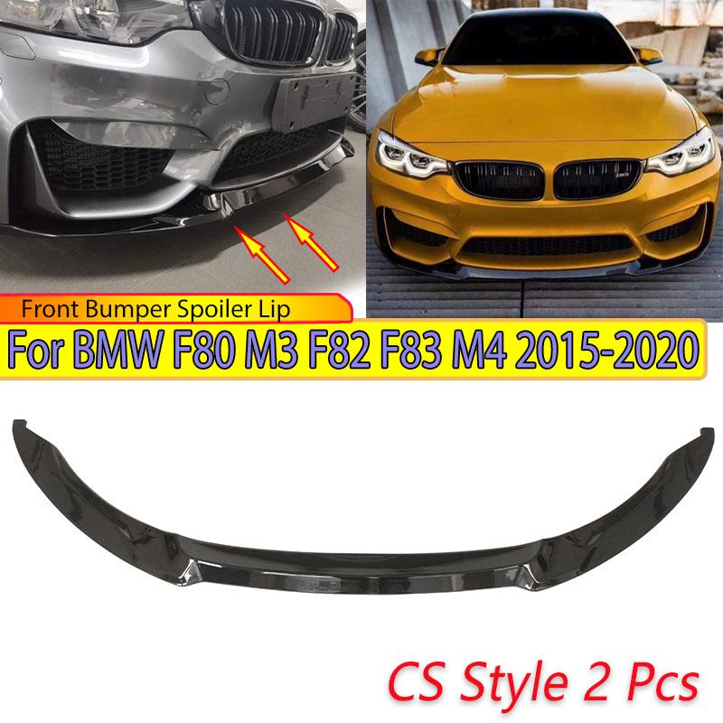 CS Style for BMW F80 M3 F82 F83 M4 2015-2020 Refit Front Bumper Spoiler Lip Chin Splitter Blade Shovel Skirt Board Body Kits