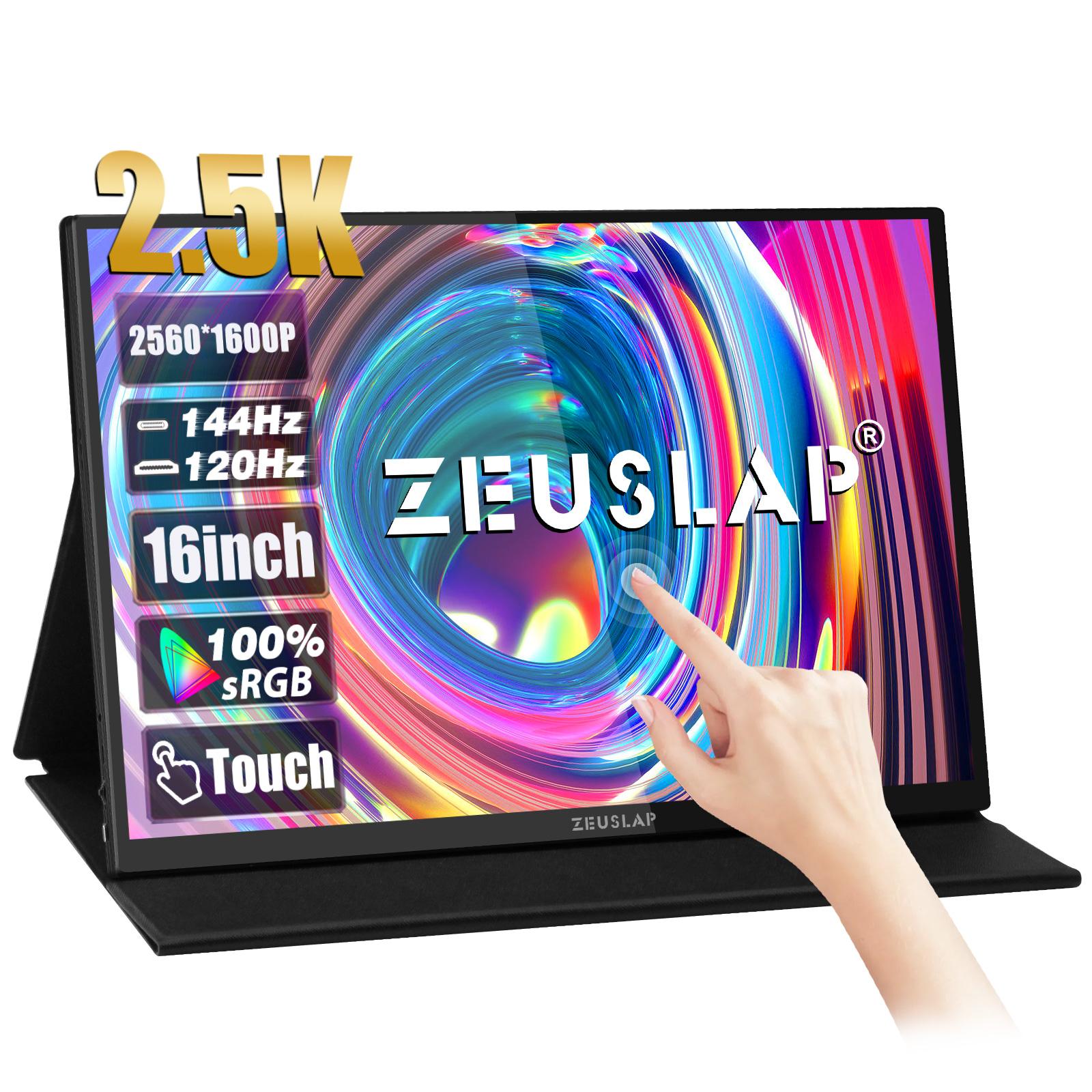 

Портативный монитор ZEUSLAP P16KT 16 INCH чёрный