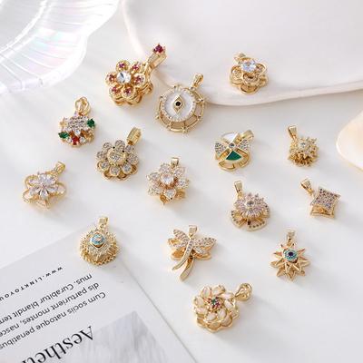 Premium Sense Love Times Come and Go Rotatable Pendant Accessories Zircon Jewelry Necklace Pendant Accessories Pendant