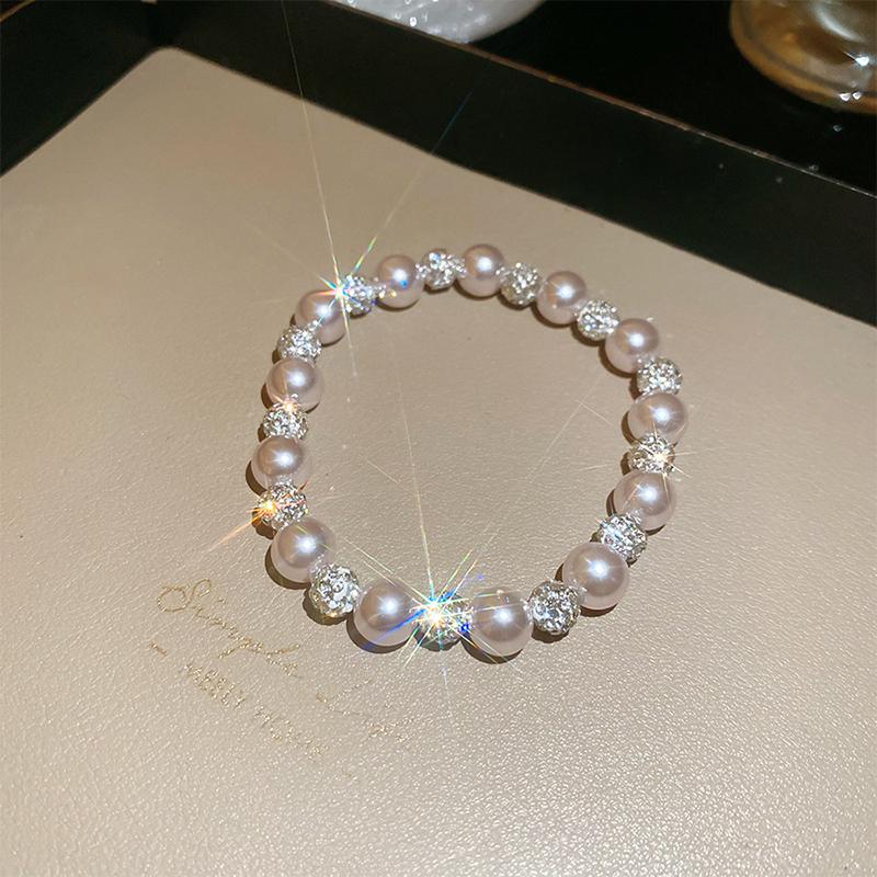 Rose Pearl Bead Necklace Set French Niche Light Luxury Collarbone Chain High-End New Necklace