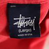 STUSSY 90s Made in USA Old Short sleeve T-shirt L Red Men's Used