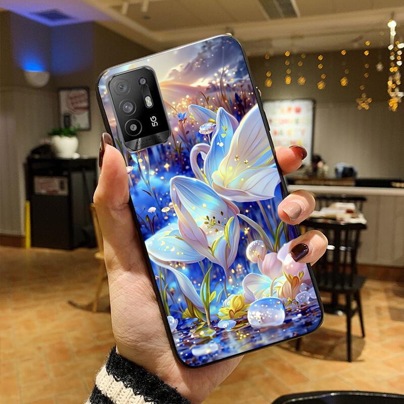 Natura kwiat piwonia róża etui na telefon do OPPO Reno 10x zoom 9 8 Pro 7 Pro 6 6Pro 5 4 Pro 3 Pro 2 2Z 7lite 8lite Reno 5 Z