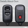Key Fob Keyless Entry Fits for Toyota Highlander Tundra RAV4 Scion XA XB 2001 2002 2003 2004 2005 2006 2007 Remote Control Replacement HYQ12BBX,