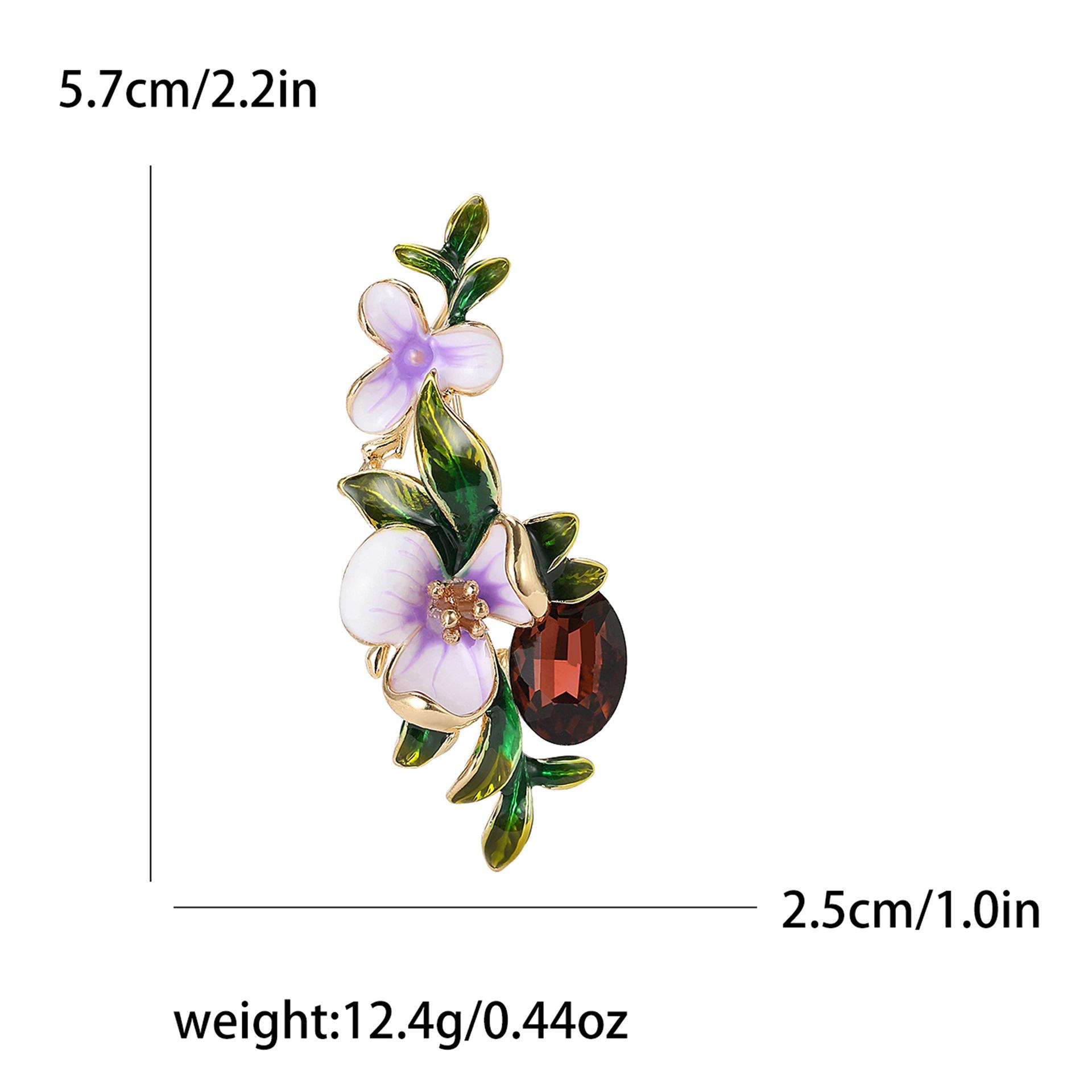 

Высококачественная эмалевая брошь «Ирис» из сплава темперамента, модная универсальная женская одежда, ювелирное украшение на корсаж