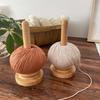 Detachable Base Wooden Yarn Holder Manual Dispenser Rotating Rack  Crochet Tool