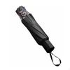 3Fold Manual Umbrella Water Material 10Rib Compact Large Canopy Rain Gear for Commuters,