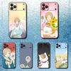 Coque de téléphone N-Natsume Book of F-Friends Pour iPhone 17,16,15,14,13,12,11,Pro,Max,Plus,E,Air,Mini Housse de Protection Noire
