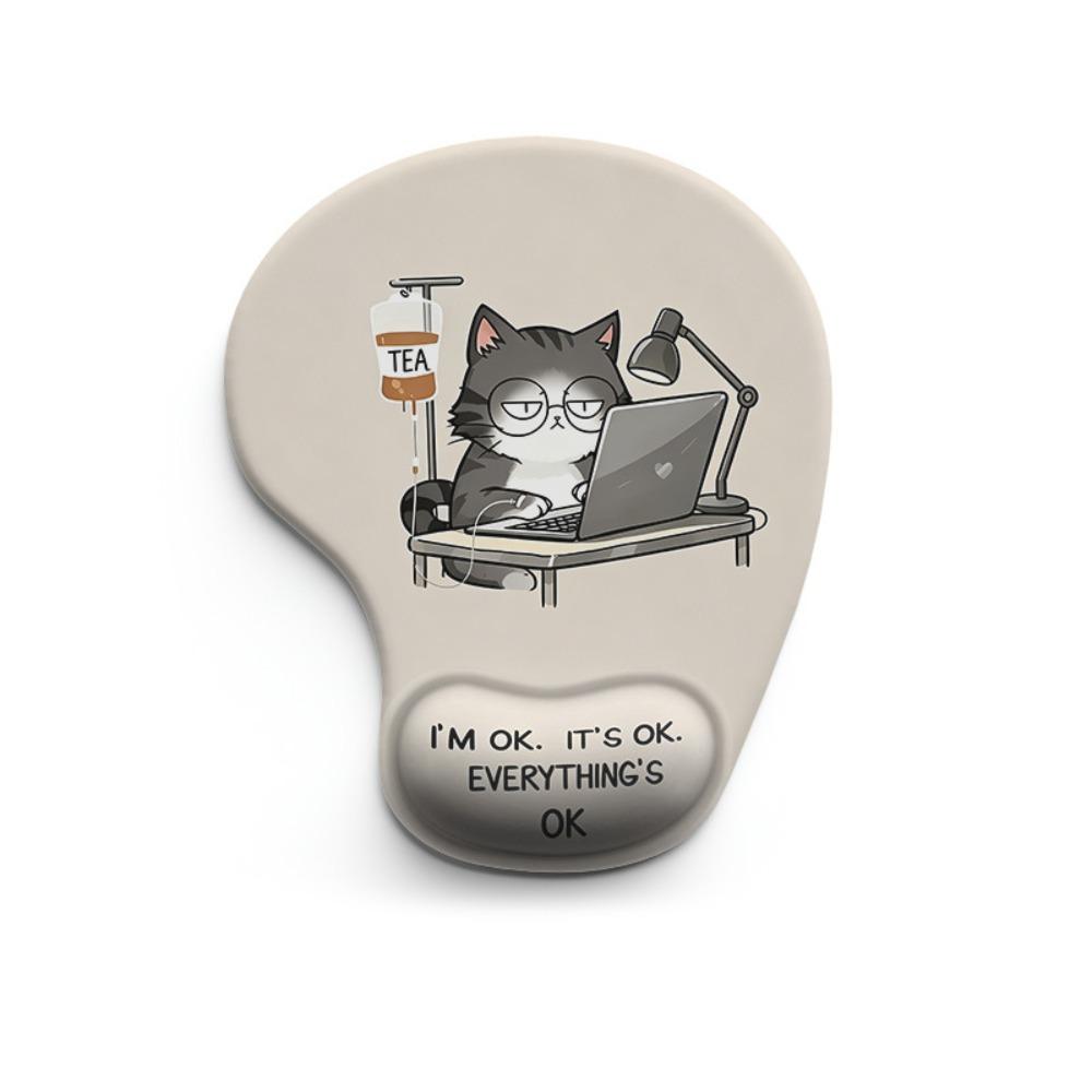 Silicone Cartoon Animal Mouse Pad Non-Slip Desktop Wrist Support  Home Office