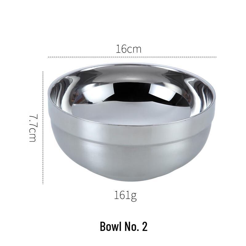 304 Stainless Steel Double-Layer Bowls