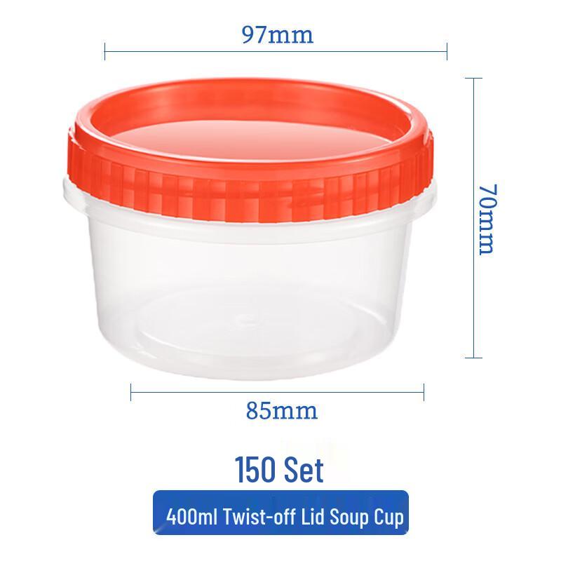 

Handun Disposable Food Containers with Twist Lids