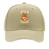 Playful Fox Spirit Nature Lettering Sandwich Baseball Cap Sun Cap Outdoor Workouts Hat