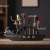 Ceramic Six Gentlemen Set Tea Knife, Tea Clip, Pot, Pen, Cup Fork TeaSet Accessories Home Creative Ornaments Tea Ceremony Set