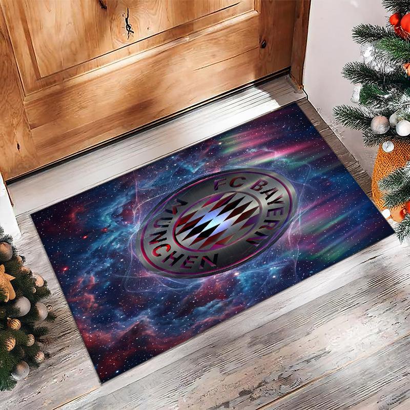 FC Bayern München Bedruckter Flanell Teppich rutschfest weich Polyester Boden Teppich Indoor Dekor Matte für Schlafzimmer Wohnzimmer Sofa Spielzimmer Heimdekoration