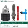 Electric Hammer Drill & Ratchet Wrench with Self-Locking Metal Chuck (0.8-16mm) and Air Impact Conversion Chuck