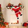 Outdoor Climbing Santa Christmas Decor Hanging Roof Display for Gutters Eaves Chimney Tree Window New Year Decoration