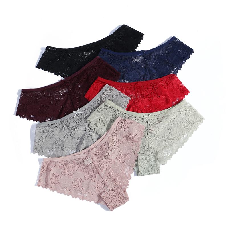 Sexy Lace Panties Women Fashion Lingerie Tempting Pretty Transparent Briefs Women Underwear Panty