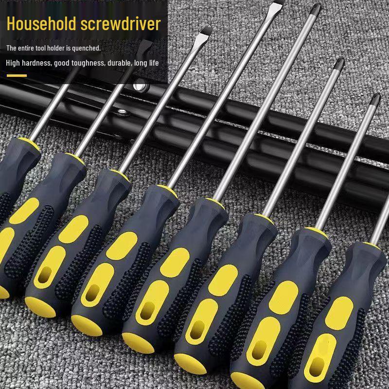 

Magnetic Torx/Slotted Screwdriver with Massage Handle 6mm 4 inch Slotted Flat Head 24pcs/box