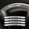 AEV5   4pcs Aluminium Alloy Car Wheel Hub Stickers For Kia GT-Line Sportage Ceed Rio Picanto Sorento Soul Cerato Venga Forte K9 Cadenza