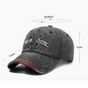 Retro Letter M Embroidered Baseball Cap Washed Cotton Distressed Baseball Hats Adjustable Hip Hop Dad Hat For Man Women Unisex