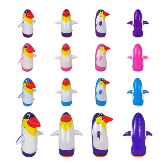 Fashion Flexible Stable Easy To Inflate Children Adult Animal Blow Up Tumbler Home Decor Penguin