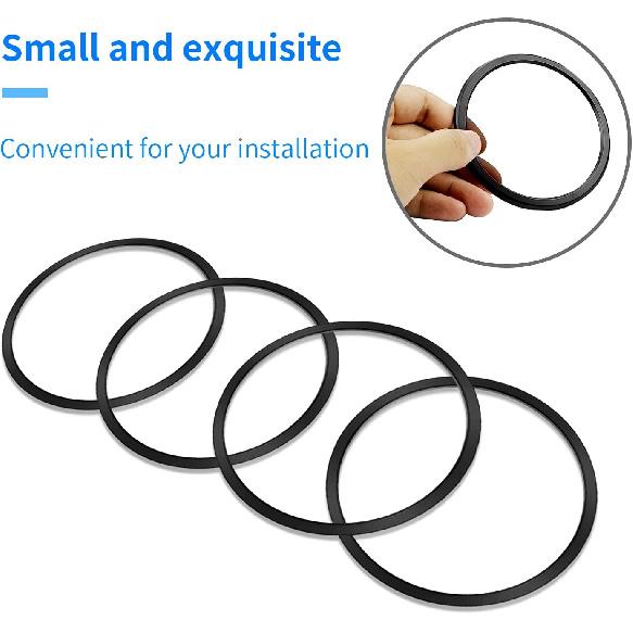 A/C Vent Ring Outer Cover Air Conditioning Outlet Trim Decoration Accessories for Toyota Tacoma 2016-2022 4pcs (Black)