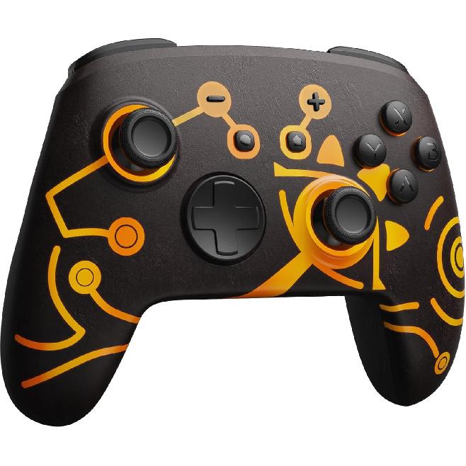 FUNLAB Firefly [Luminous Pattern] Switch Controller, Switch Pro Controller Wireless Compatible with Switch/OLED/Lite, Bluetooth Gamepad with 7 LED