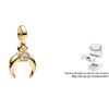 Pandora Crescent Moon Pendant Women jewelry Gold 762692C01