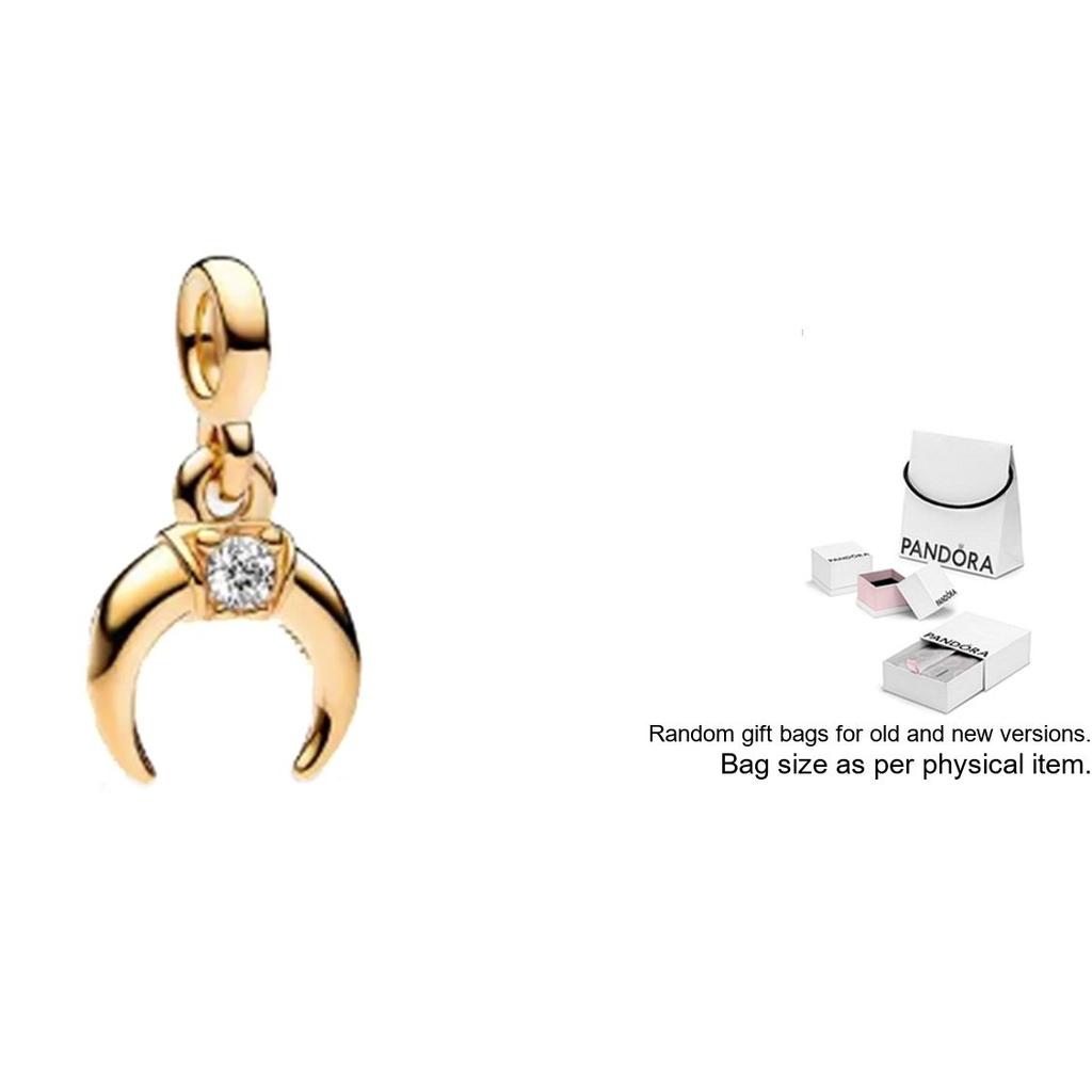 Pandora Crescent Moon Pendant Women jewelry Gold 762692C01