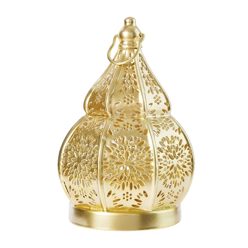 Iron Art Gourd Hollow Candlestick Projection Home Decoration Ornament Garden Courtyard Decoration Accessories