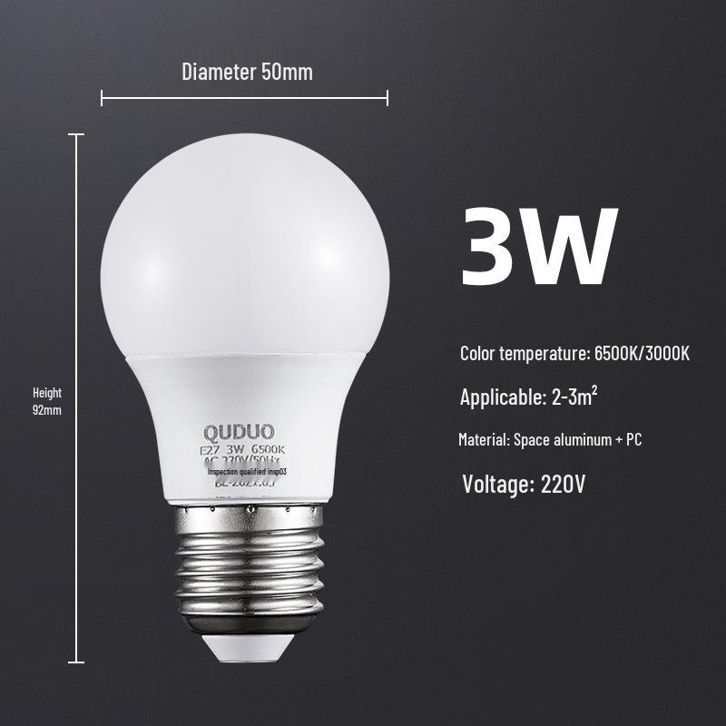 

Super Bright E27 LED Bulb - Energy & Eye Saving Light for Home, Living Room, Bedroom White Light