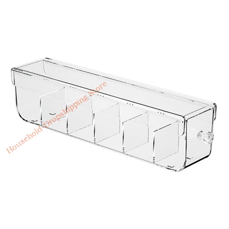 85AD Easy Finding Clear Drawer Underwear Storage Box with Customizable Compartments